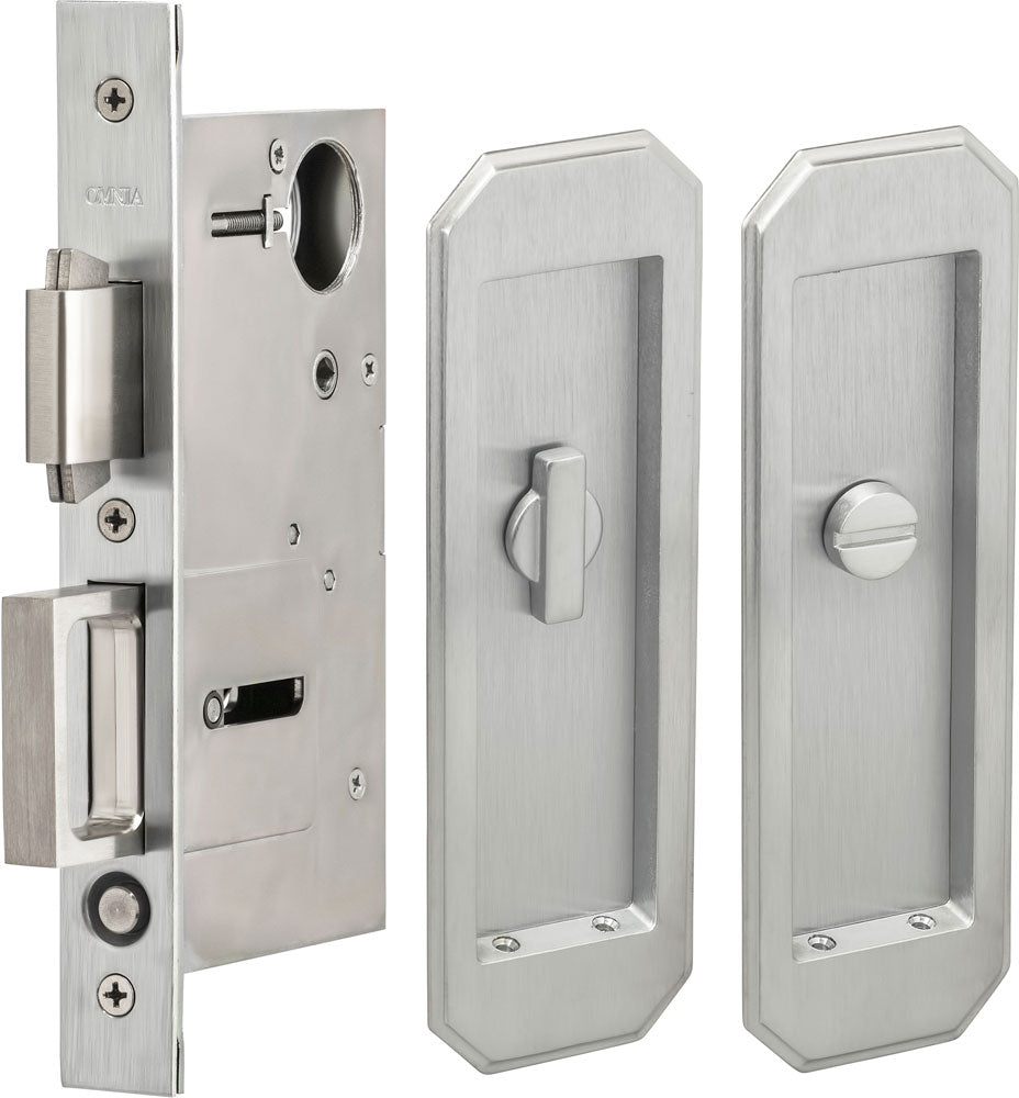 Omnia - 7039 Mortise Pocket Door Locks