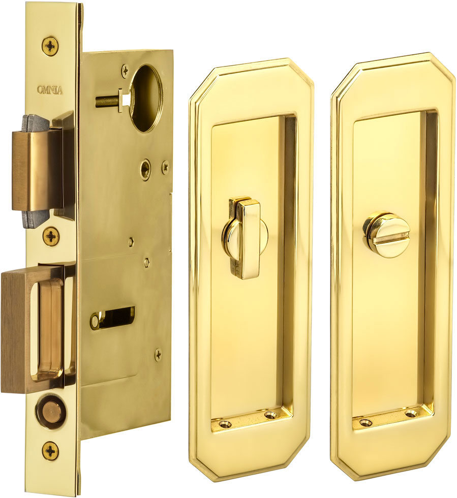 Omnia - 7039 Mortise Pocket Door Locks