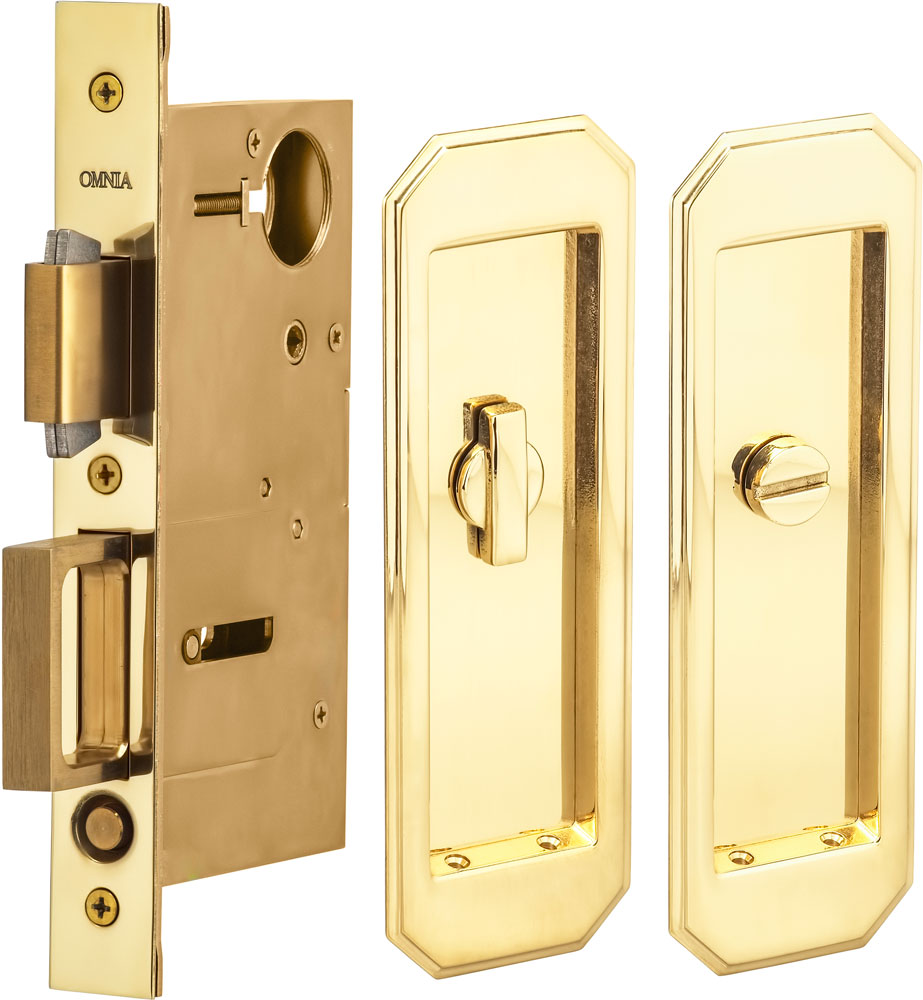 Omnia - 7039 Mortise Pocket Door Locks