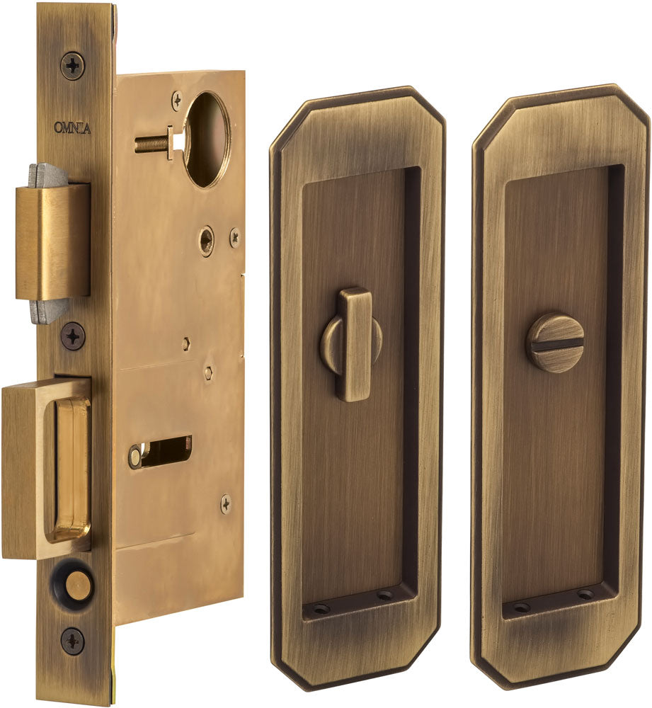 Omnia - 7039 Mortise Pocket Door Locks
