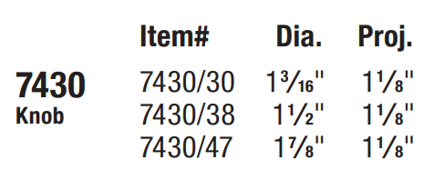 Omnia - Ornate - 7430 Cabinet Knob