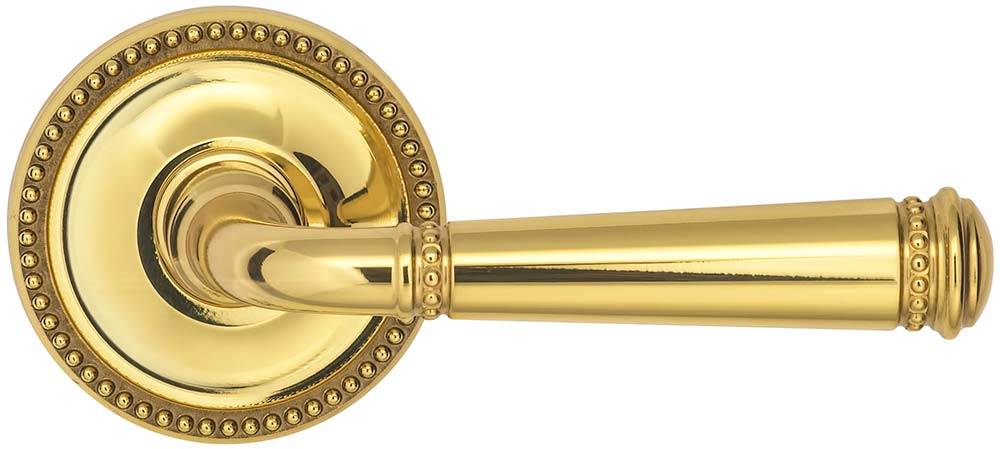 Omnia Style #748 ARC Solid Brass Door Lever (with 618 Rose)