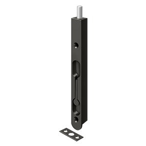 Deltana - Flush Bolts - 7" Round Edge Flush Bolt / Zinc
