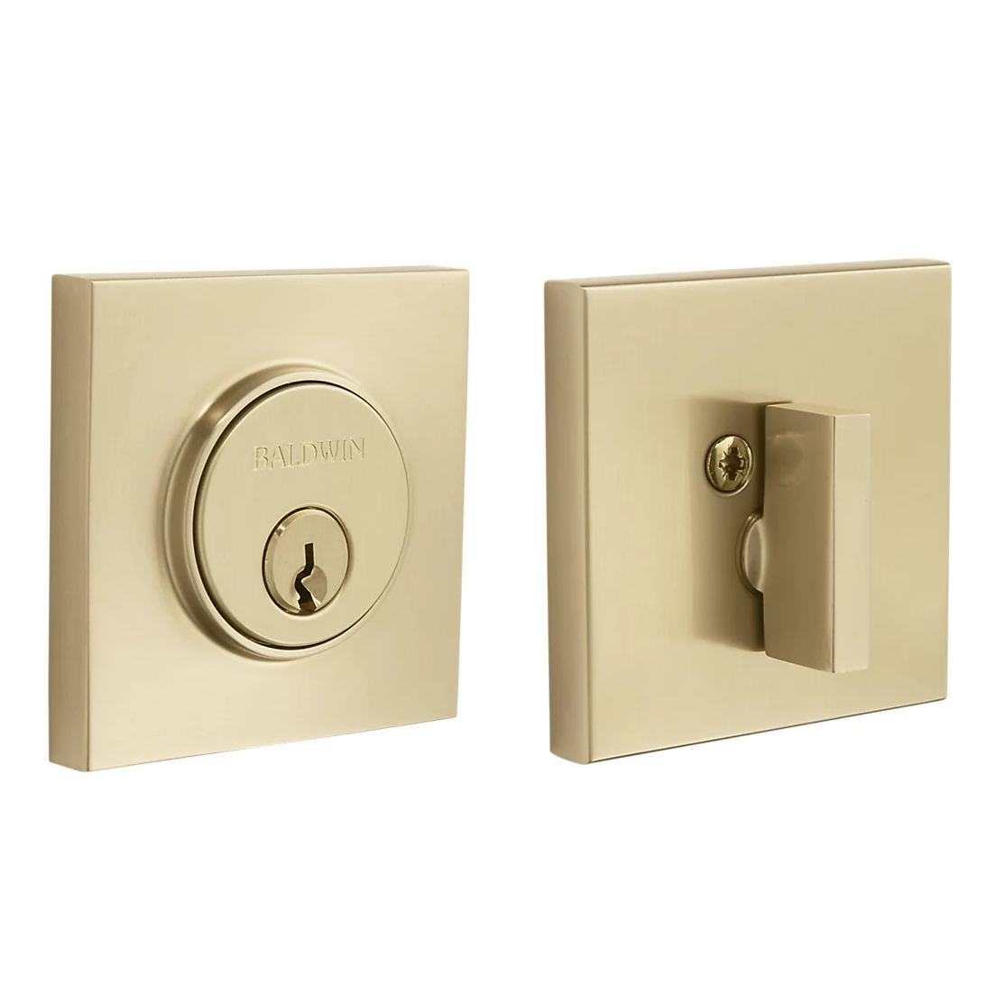 Baldwin - Estate Collection - Deadbolts - 8220 Contemporary Deadbolt (Single Cylinder - 2-1/8" Door Prep)