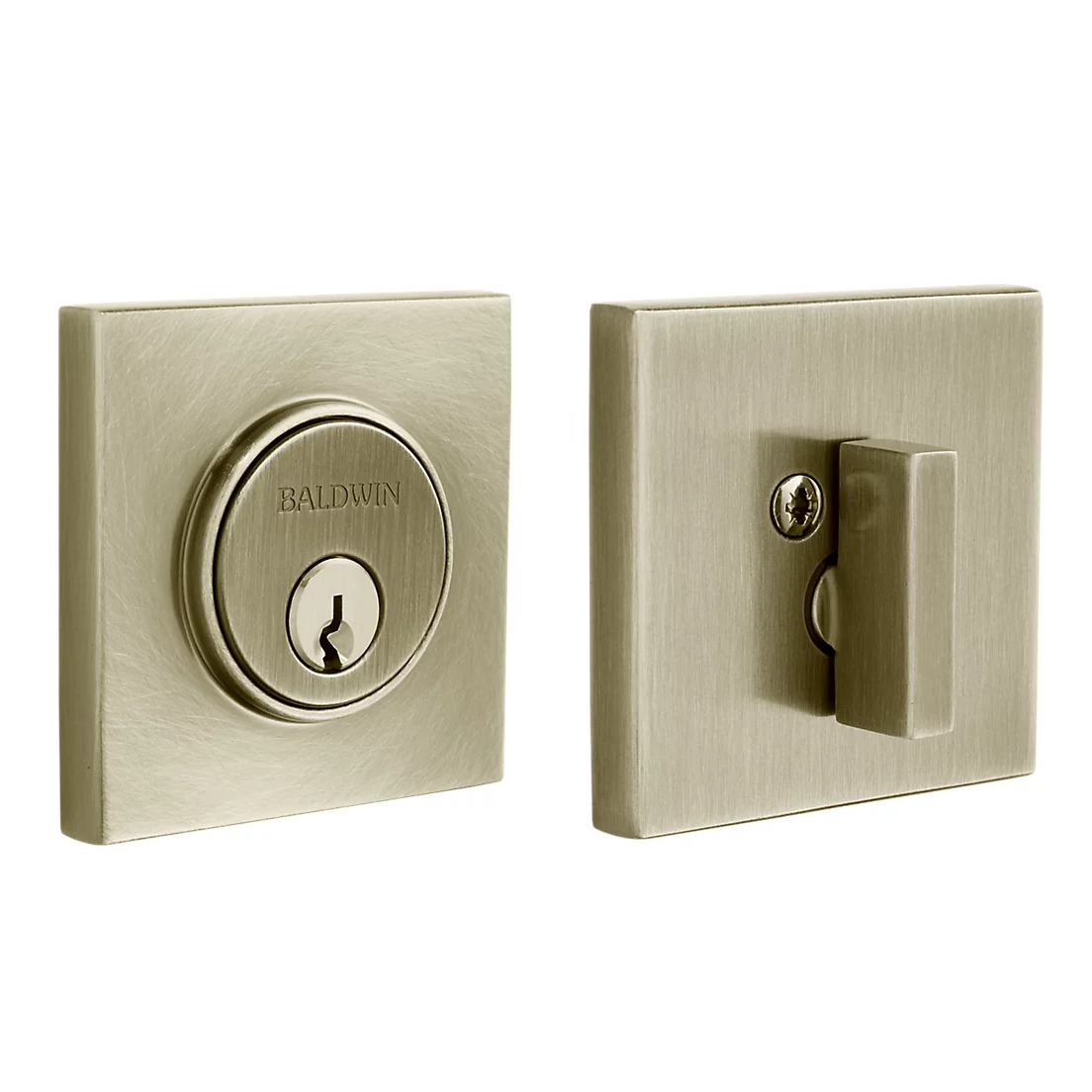 Baldwin - Estate Collection - Deadbolts - 8220 Contemporary Deadbolt (Single Cylinder - 2-1/8" Door Prep)