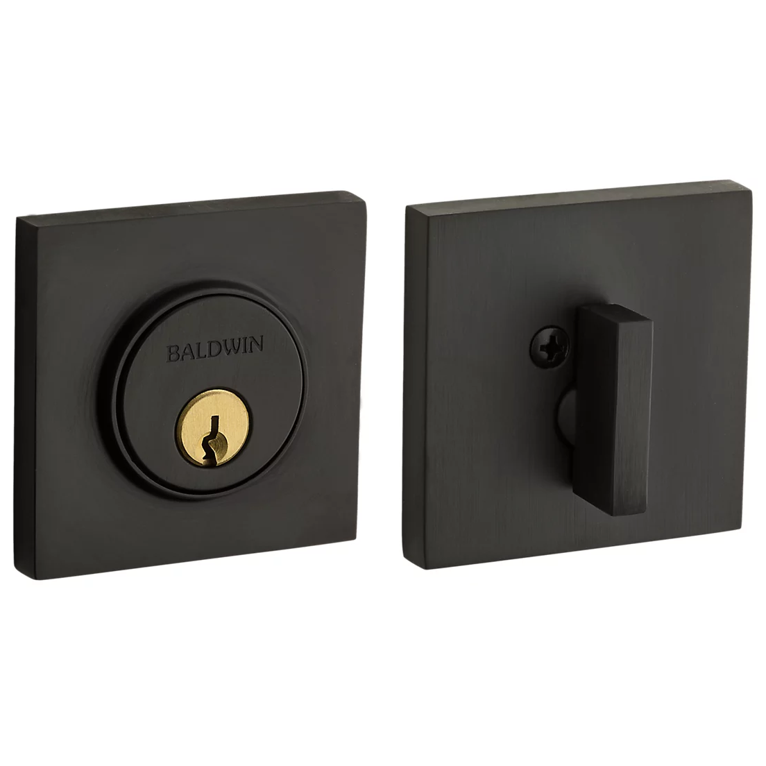 Baldwin - Estate Collection - Deadbolts - 8220 Contemporary Deadbolt (Single Cylinder - 2-1/8" Door Prep)
