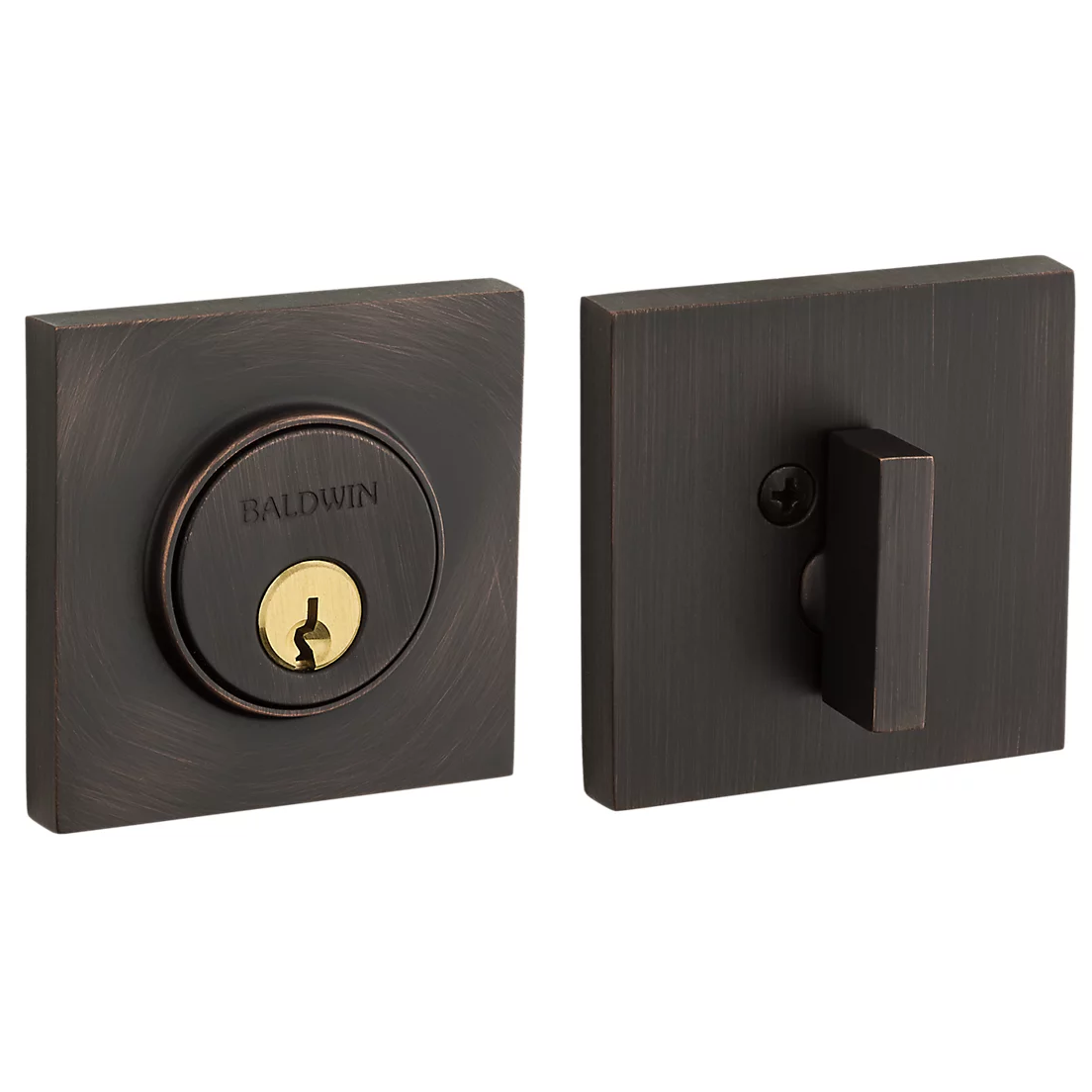 Baldwin - Estate Collection - Deadbolts - 8220 Contemporary Deadbolt (Single Cylinder - 2-1/8" Door Prep)