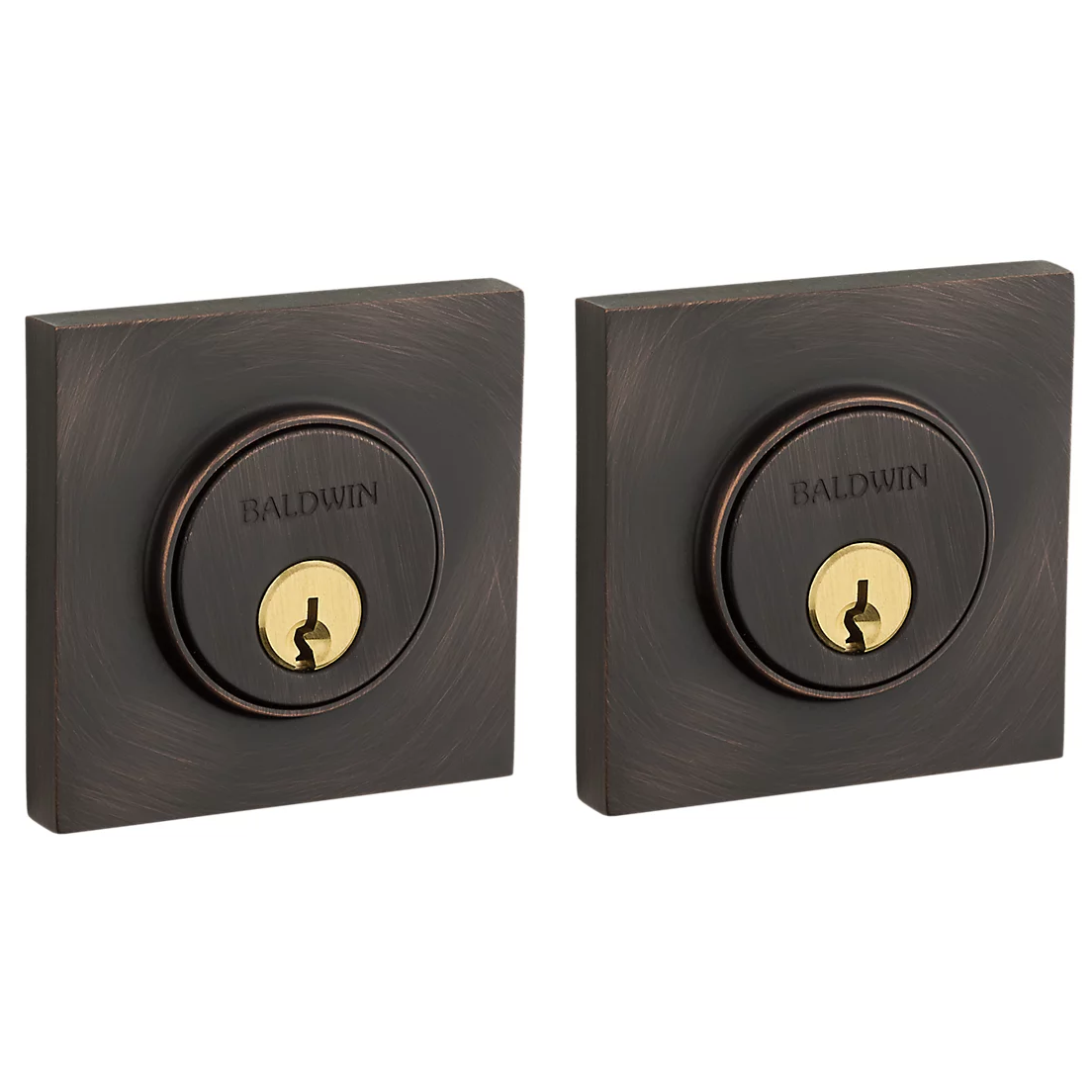 Baldwin - Estate Collection - Deadbolts - 8221 Contemporary Deadbolt (Double Cylinder - 2-1/8" Door Prep)