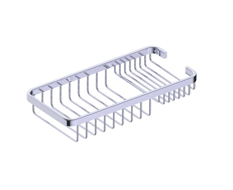 Kartners - Wire Basket w/ Soap Holder (828004) - Polished Chrome