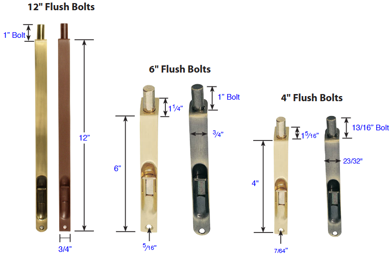Emtek - Door Accessories - Flush Bolt