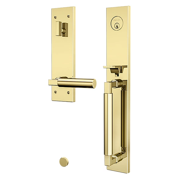 Baldwin - Estate Collection - Tubular Entry Handlesets - Gramercy Full Escutcheon Emergency Egress Handleset w/ L029 Gramercy Lever