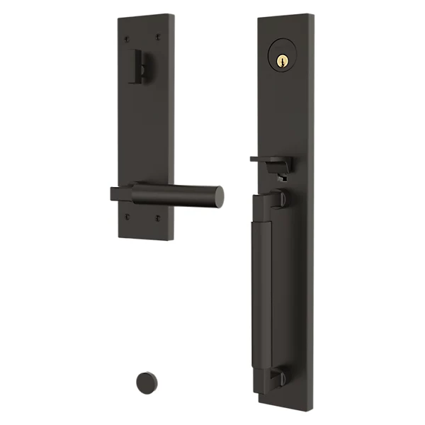 Baldwin - Estate Collection - Tubular Entry Handlesets - Gramercy Full Escutcheon Emergency Egress Handleset w/ L029 Gramercy Lever