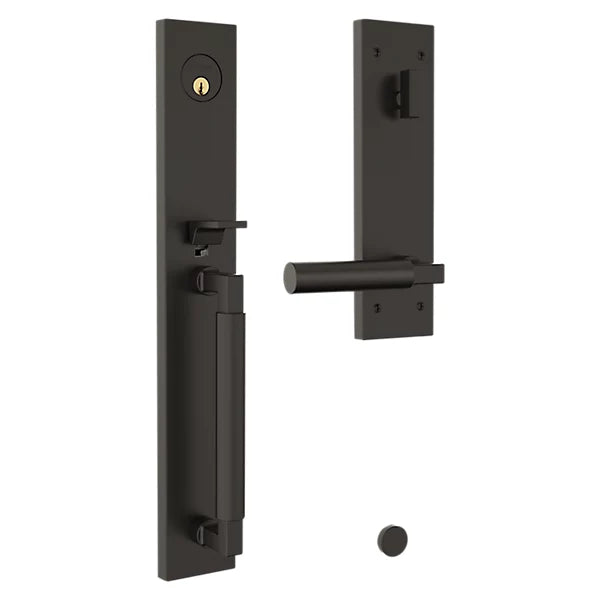 Baldwin - Estate Collection - Tubular Entry Handlesets - Gramercy Full Escutcheon Emergency Egress Handleset w/ L029 Gramercy Lever
