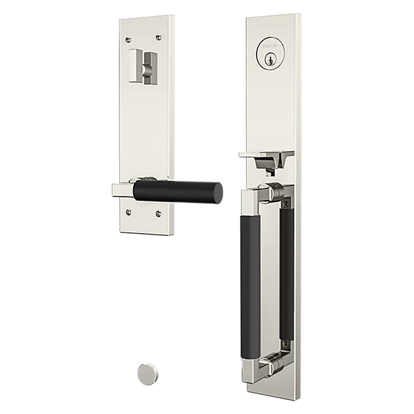 Baldwin - Estate Collection - Tubular Entry Handlesets - Gramercy Full Escutcheon Emergency Egress Handleset w/ L029 Gramercy Lever