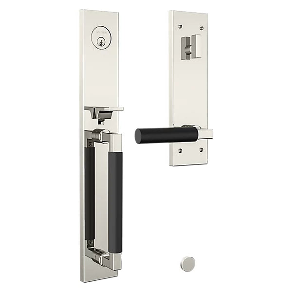 Baldwin - Estate Collection - Tubular Entry Handlesets - Gramercy Full Escutcheon Emergency Egress Handleset w/ L029 Gramercy Lever