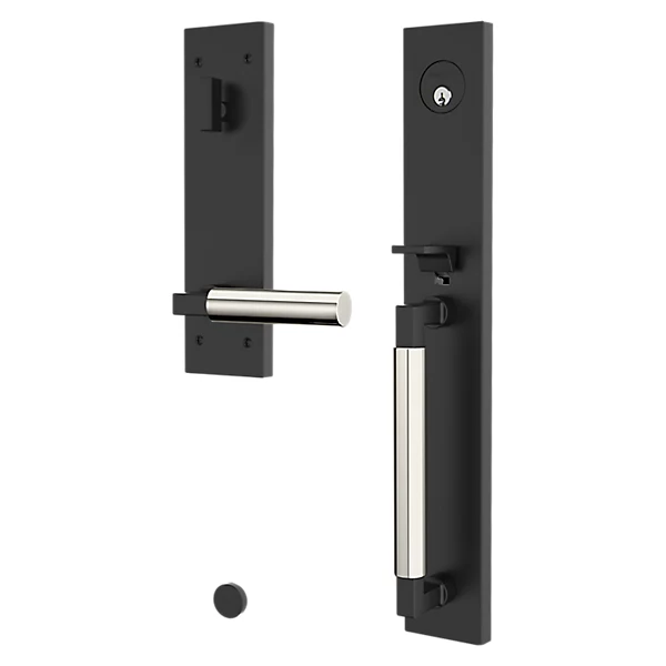 Baldwin - Estate Collection - Tubular Entry Handlesets - Gramercy Full Escutcheon Emergency Egress Handleset w/ L029 Gramercy Lever