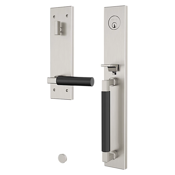 Baldwin - Estate Collection - Tubular Entry Handlesets - Gramercy Full Escutcheon Emergency Egress Handleset w/ L029 Gramercy Lever