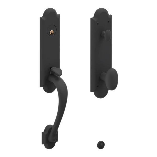 Baldwin - Estate Collection - Tubular Entry Handlesets - Boulder 3/4 Escutcheon Emergency Egress Handleset w/ 5024 Oval Knob
