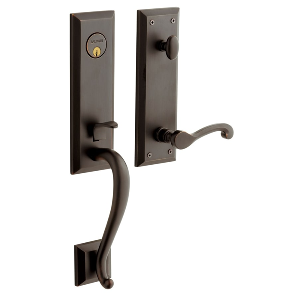 Baldwin - Estate Collection - Tubular Entry Handlesets - Stonegate Emergency Egress Handleset w/ 5445V Classic Lever