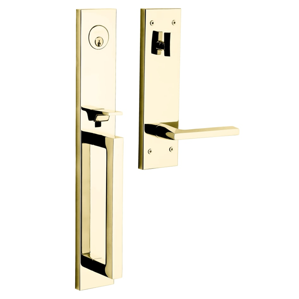 Baldwin - Estate Collection - Tubular Entry Handlesets - Minneapolis Full Escutcheon Emergency Egress Handleset w/ 5162 Minneapolis Lever
