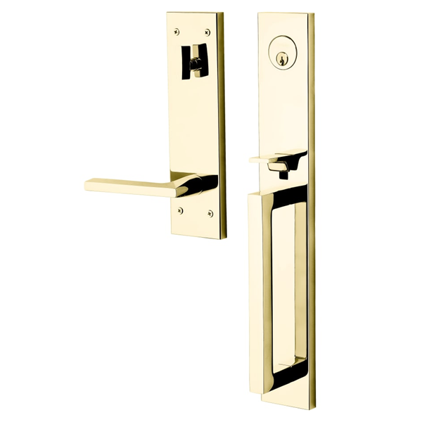 Baldwin - Estate Collection - Tubular Entry Handlesets - Minneapolis Full Escutcheon Emergency Egress Handleset w/ 5162 Minneapolis Lever