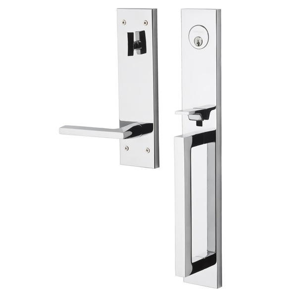 Baldwin - Estate Collection - Tubular Entry Handlesets - Minneapolis Full Escutcheon Emergency Egress Handleset w/ 5162 Minneapolis Lever