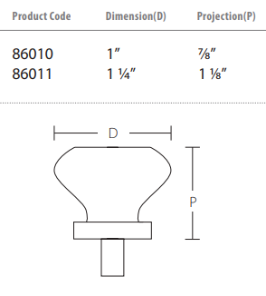 Emtek - Glass Collection - Old Town Glass Cabinet Knob