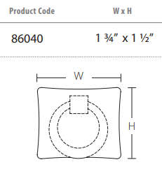 Emtek - Arts & Crafts Collection - Hammered Ring Pull