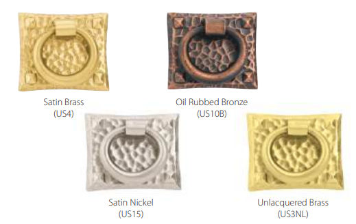 Emtek - Arts & Crafts Collection - Hammered Ring Pull