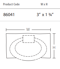 Emtek - Arts & Crafts Collection - Hammered Oval Ring Pull