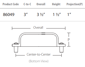 Emtek - Arts & Crafts Collection - Hammered Bin Cup Pull