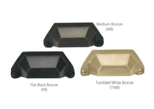 Emtek - Sandcast Bronze Collection - Sandcast Bronze Bin Pull