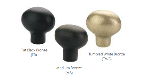 Emtek - Sandcast Bronze Collection - Sandcast Bronze Egg Cabinet Knob