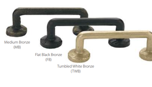 Emtek - Sandcast Bronze Collection - Sandcast Bronze Rod Cabinet Pull