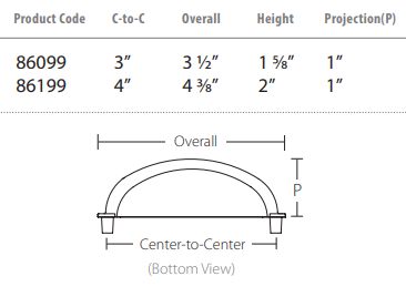 Emtek - Tuscany Bronze Collection - Tuscany Bronze Bin Pull