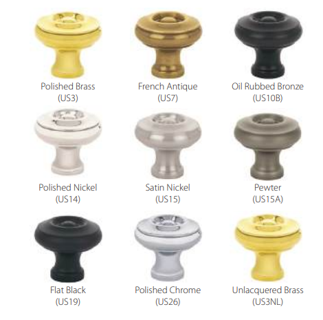 Emtek - Traditional Collection - Waverly Cabinet Knob