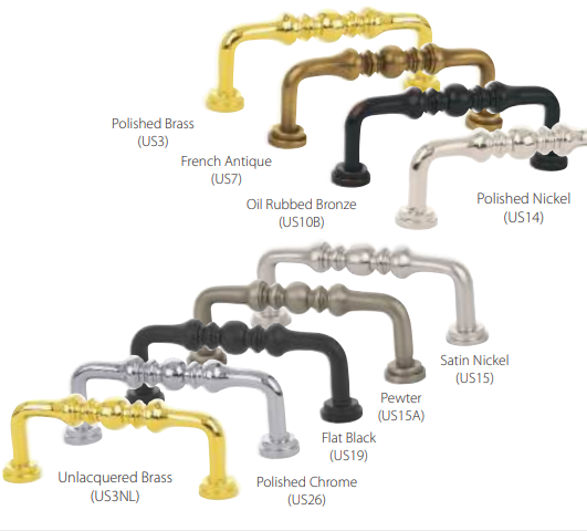 Emtek - Traditional Collection - Spindle Cabinet Pull