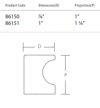 Emtek - Contemporary Collection - Finger Pull Cabinet Knob