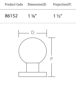 Emtek - Contemporary Collection - Globe Cabinet Knob