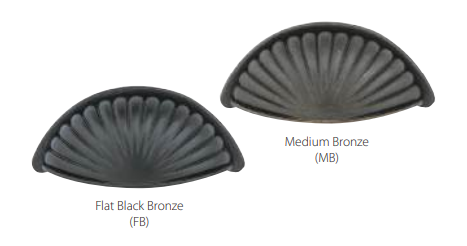 Emtek - Tuscany Bronze Collection - Tuscany Bronze Fluted Bin Pull