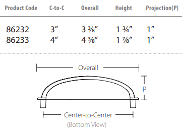 Emtek - Tuscany Bronze Collection - Tuscany Bronze Fluted Bin Pull