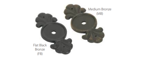 Emtek - Tuscany Bronze Collection - Backplate For Cabinet Knob