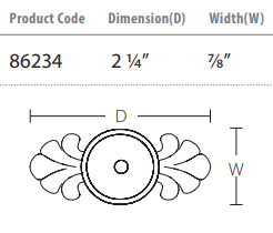 Emtek - Tuscany Bronze Collection - Backplate For Cabinet Knob