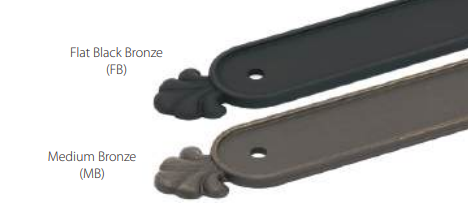 Emtek - Tuscany Bronze Collection - Tuscany Bronze Backplate For Cabinet Pull