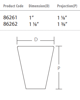 Emtek - Contemporary Collection - Cone Cabinet Knob