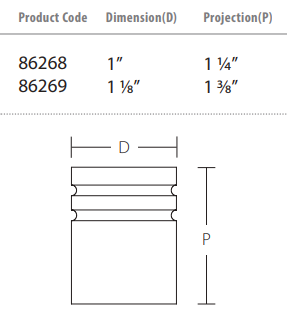 Emtek - Contemporary Collection - Metric Cabinet Knob
