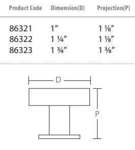 Emtek - Mid Century Modern Collection - Cadet Cabinet Knob