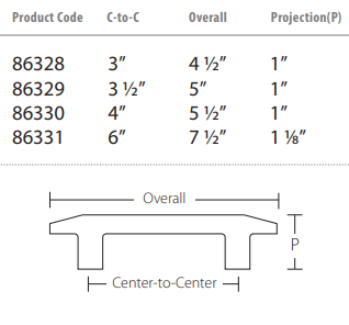 Emtek - Sandcast Bronze Collection - Sandcast Bronze Pyramid Cabinet Pull