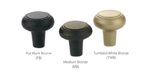 Emtek - Sandcast Bronze Collection - Sandcast Bronze Barn Cabinet Knob