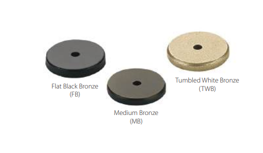 Emtek - Sandcast Bronze Collection - Round Backplate For Cabinet Knob